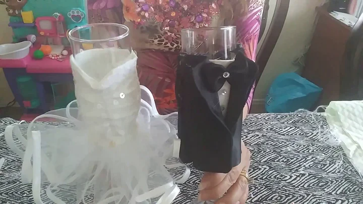 Bride and Groom Champagne Glasses