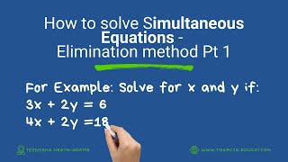 Solving Simultaneous Equations using Elimination Method  - Same Coefficient