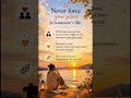 * Never Force Your Place #healing #selflove #shorts