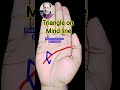 Share Like &amp; subscribe 🙏🙏🙏Triangle on mind line #jyotishtips #jyotishman #astrology #motivation
