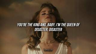 Video thumbnail of "Lana Del Rey - Queen Of Disaster (Lyrics)"