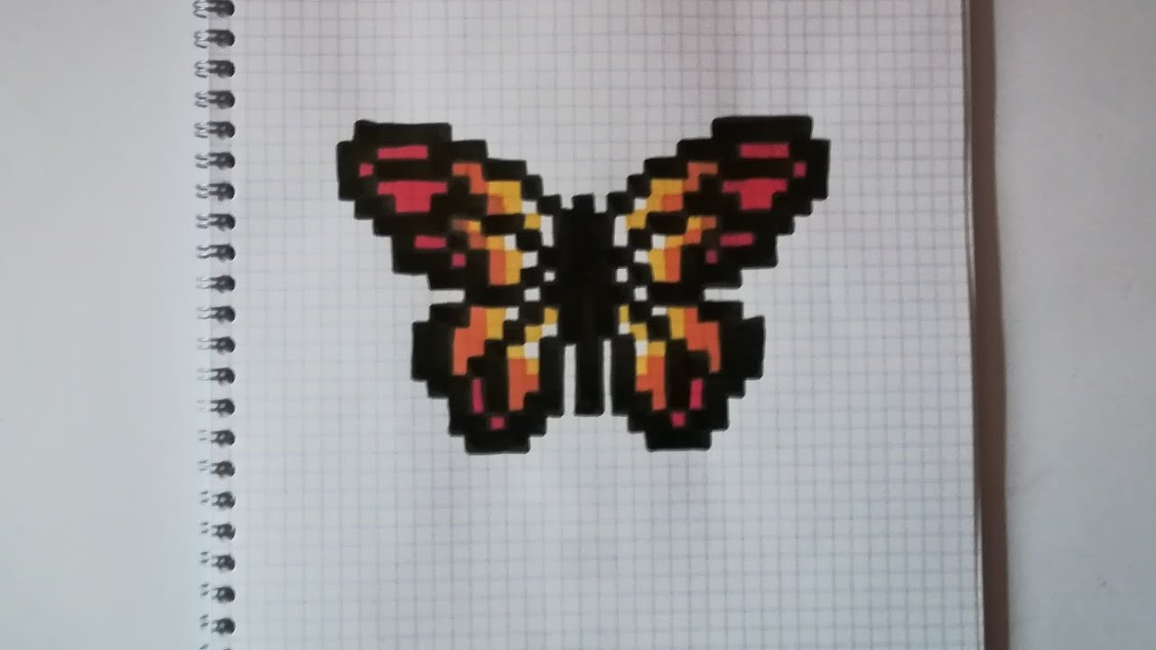 Pixel Art Papillon Difficile