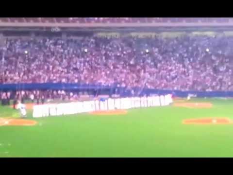 ドーム最終戦　落合監督優勝報告