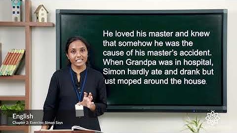 Grade 3 English Chapter 2 Class 2 simon says exercise