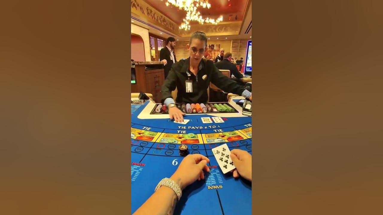$1000 HIGH LIMIT HAND OF BACCARAT #baccarat #baccaratsystem #casino #gambling