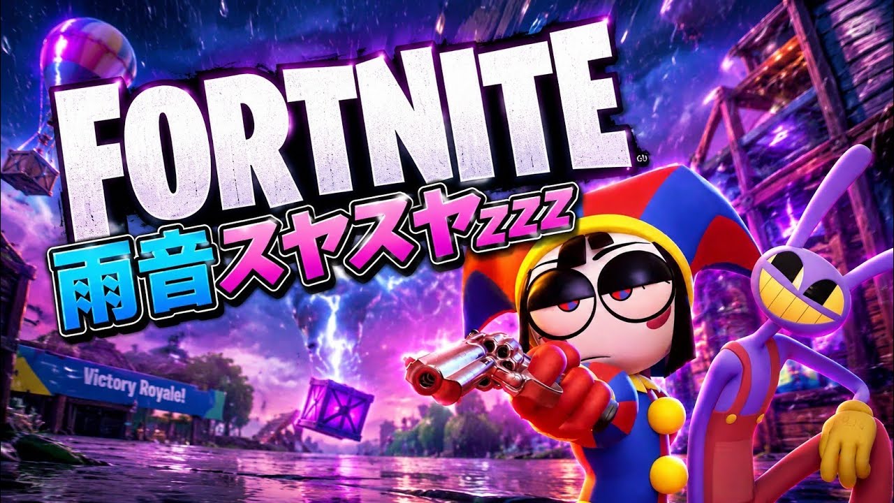 FORTNITE】☔Let's go for a relaxing, enjoyable stroll, doing some
