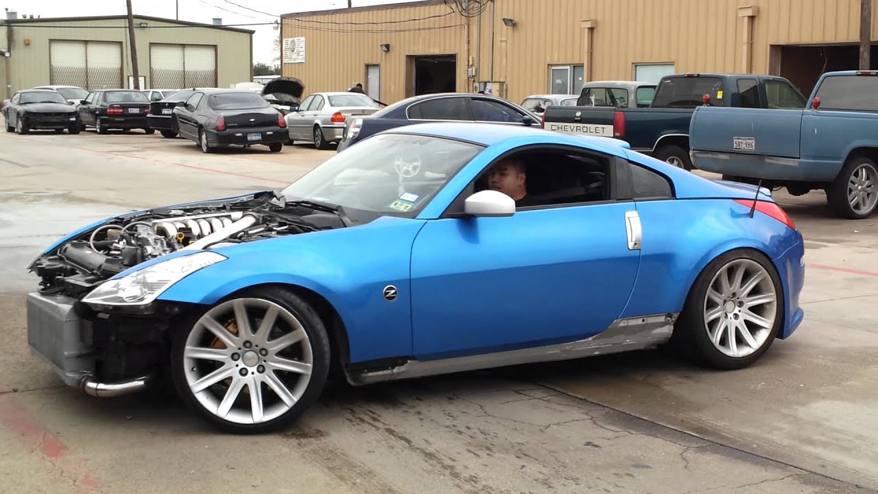 ANDEE'S TWIN TURBO 350Z BACK UP AND RUNNING - YouTube