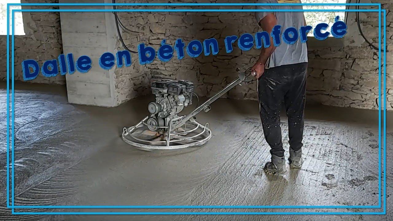 55. Dalle en béton armé lissée à l'hélicoptère 🚁 YouTube — free download