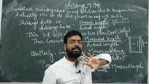 Scale of Map | Shrinkage Ratio | Surveying | Civil Engineering