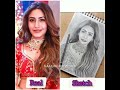 Surbhi chandna sketch vs real picture which is best 