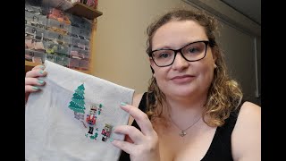 Flosstube 17 Halloween Tiered tray and stitchy update (Bee More Creative)