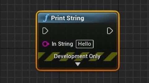 How to use the print string node