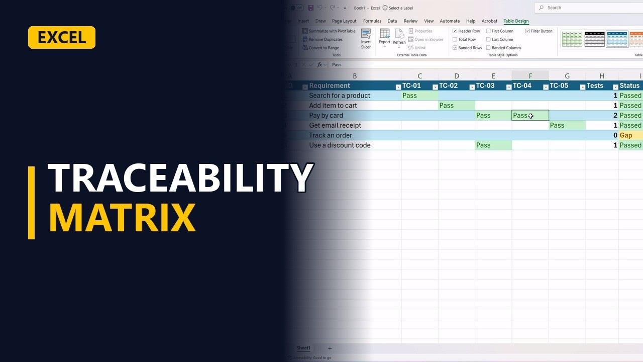 How to Build a Requirements Traceability Matrix in Excel