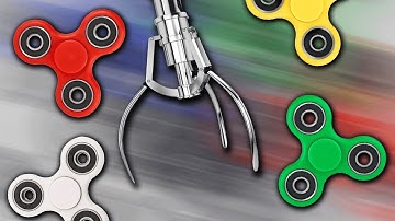 FIDGET SPINNER CLAW MACHINE!!