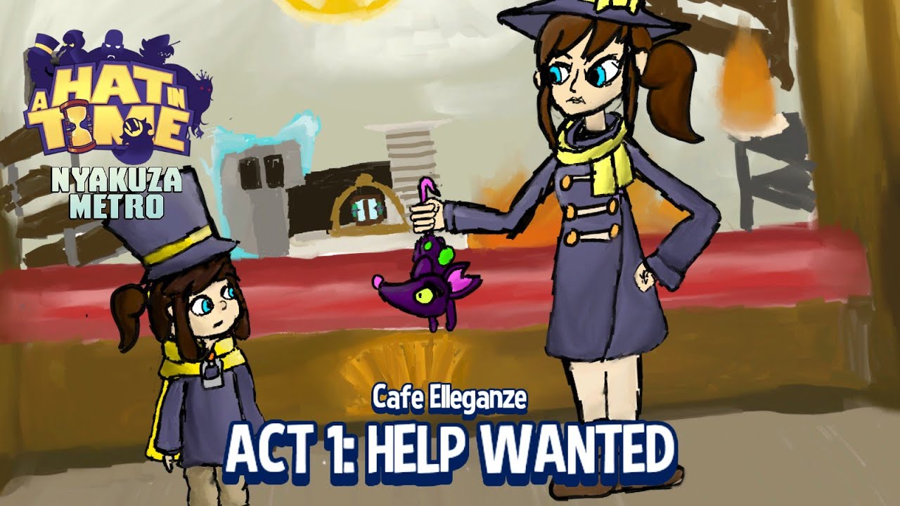 Let's Play A Hat in Time Blind - Workshop - Cafe Elleganze - Act 1 to 3