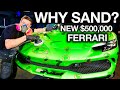 $500,000 Ferrari 296 Worst Paint Ever? Sanding Brand New Supercar!