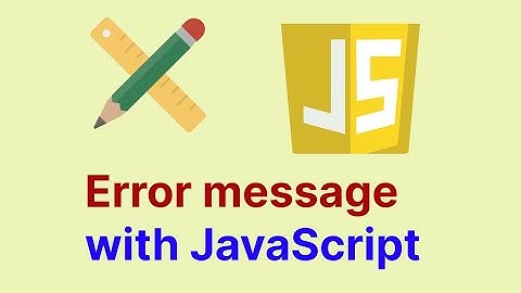 Error message  with JavaScript in Oracle Apex