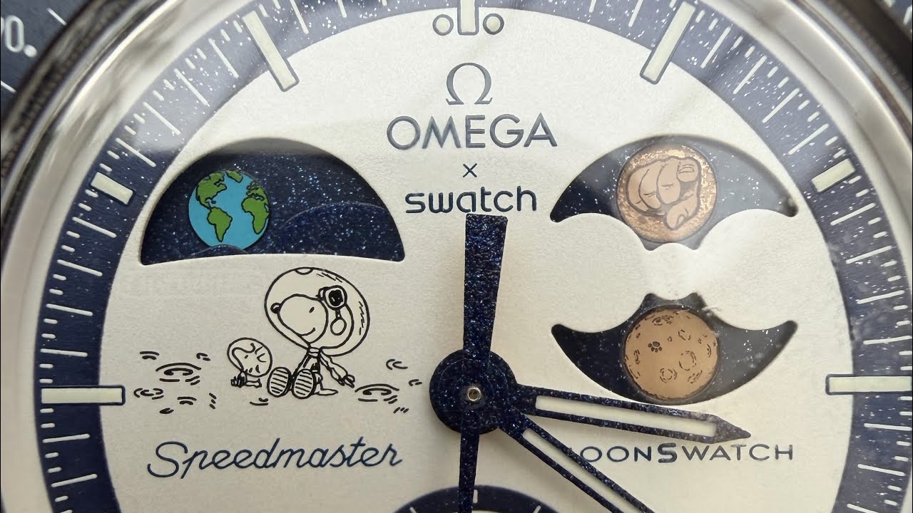 Unboxing Swatch X Omega Snoopy Moonswatch Mission To Earthphase Moonshine Gold Hunter’s Moon