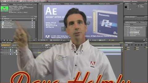 DavTechTable After Effects CS3 Intro to P2 MXF workflow