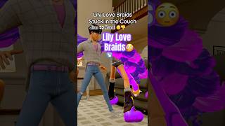 Lily Love Braids Stuck in the Couch 🍑  (Jinu 👀 Rumi🧐👎) #poppyplaytime #kpopdemonhunters #vrchat