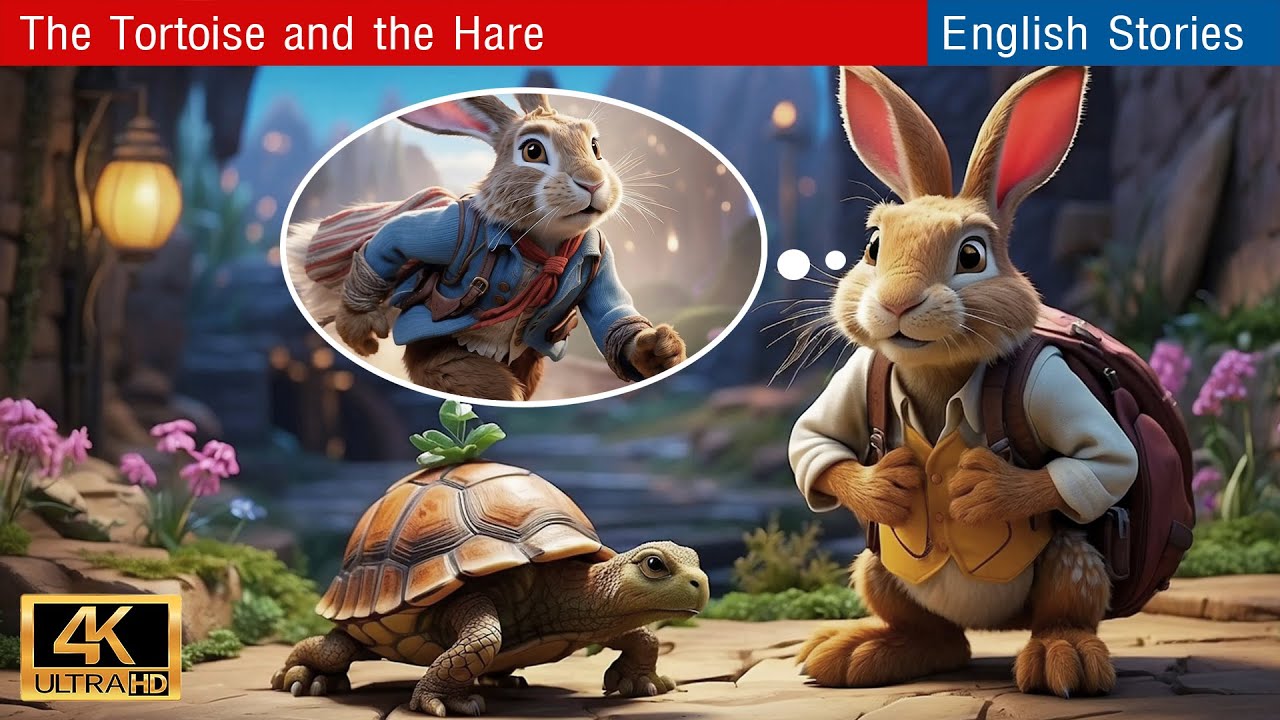 The Tortoise and the Hare 🐢🐰 Fairy Tales in English | Bedtime Stories ...