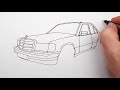 How To Draw A Car Mercedes Benz 190 W201 Step By Step How To Draw A Car Mercedes Benz 190 W201 Step By Step