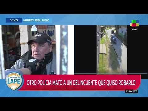 🔴 VIRREY DEL PINO: OTRO POLICÍA MATÓ A UN DELINCUENTE QUE QUISO ROBARLO