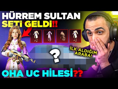 HÜRREM SULTAN SETİ VE İLK ALDIĞIM ARABA GELDİ!! 😮 UC HİLESİ GİBİ OLAY?? | PUBG MOBILE