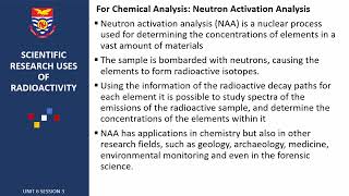 Nuclear and Radio Chemistry I Unit 6 Session 3