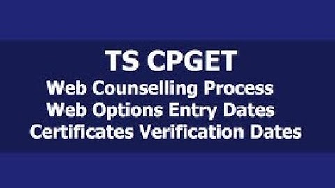 CPGET WEB OPTIONS ENTRY - #PAVAN KALYAN