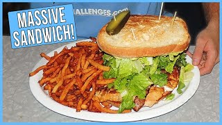Giant Chicken Sandwich Challenge in Canada!