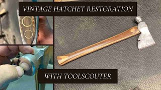 Vintage Hatchet restoration. #Plumb #NSCO #Half Hatchet #laminated handle #axes