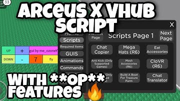 Arceus X New VHub Script 😱