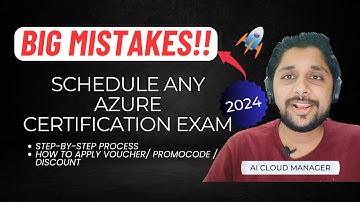 HOW TO SCHEDULE AI-900 AZURE AI FUNDAMENTAL CERTIFICATION EXAM ?