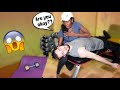 PASSING OUT WHILE WORKING OUT PRANK ON GIRLFRIEND *she freaked out*