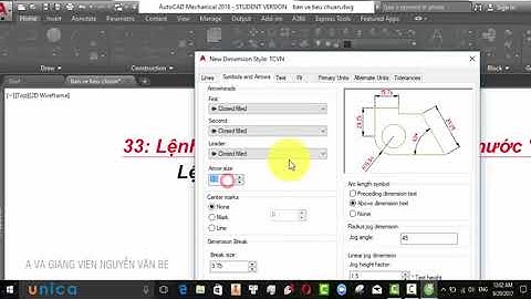 Bài 033 : Lệnh tạo kiểu Dim Lệnh Dimstyle