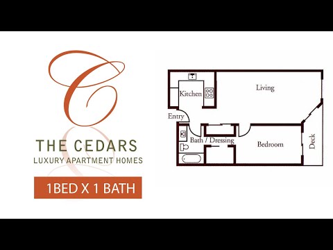 CEDARS 1 BED X 1 BATH  TOUR