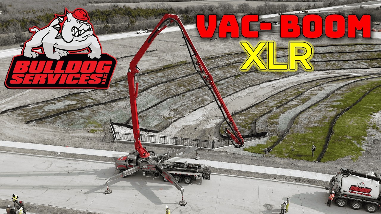 Vac- Boom XLR + Hydrovac Clearing Culverts