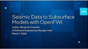 AI in Energy Workshop - Seismic Data to Subsurface Models with OpenFWI