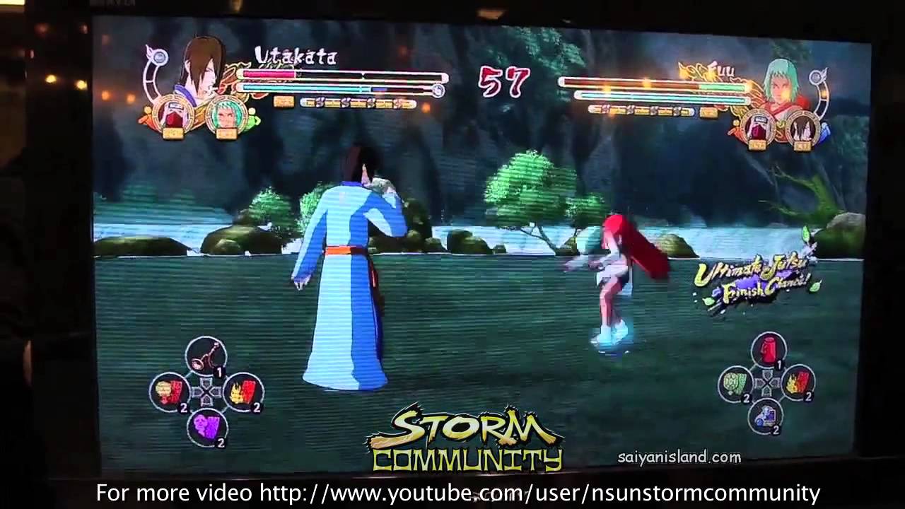 Naruto shippuden ultimate ninja Storm 3 - Utakata Moveset - Rokubi gameplay HD