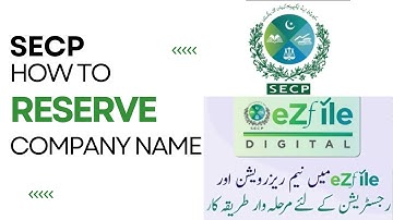 How to Reserve Company Name in Secp | Procedure for Name Reservation in SECP | SECP eZfile| Leap