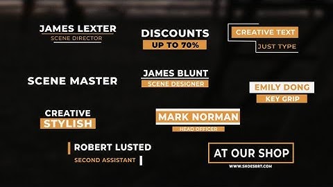 Lower Thirds/Titles Pack 10 After Effects Templates