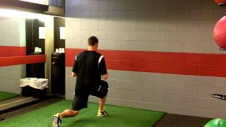 Split Stance MB Chest Pass
