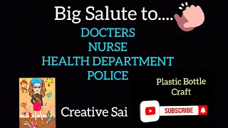 Big Salute Doctorsnurse Health Department Police Reuse Plastic Creative Saiepi-33