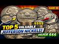 👉 5 Jefferson Nickels Worth BIG Money (Check Your Change NOW!)
