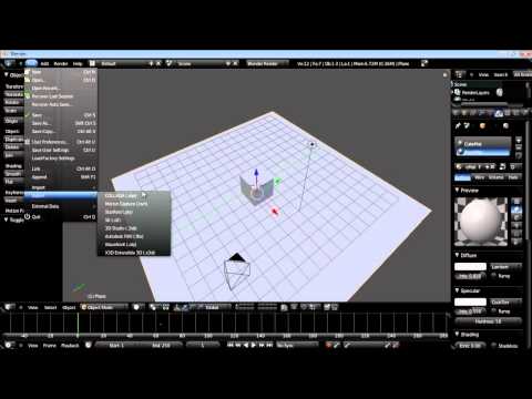 Unity3D Editor Tutorial Series: - Blender 2.5 to Unity3D
