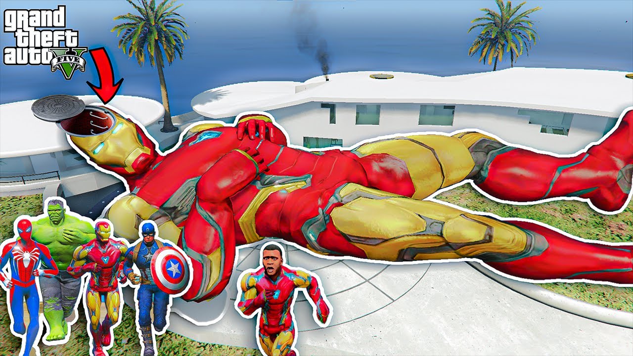 Download Franklin and Avengers Enter Inside IRON MAN Head then Avengers fight IRON MAN ARMY | GTA5 AVENGERS