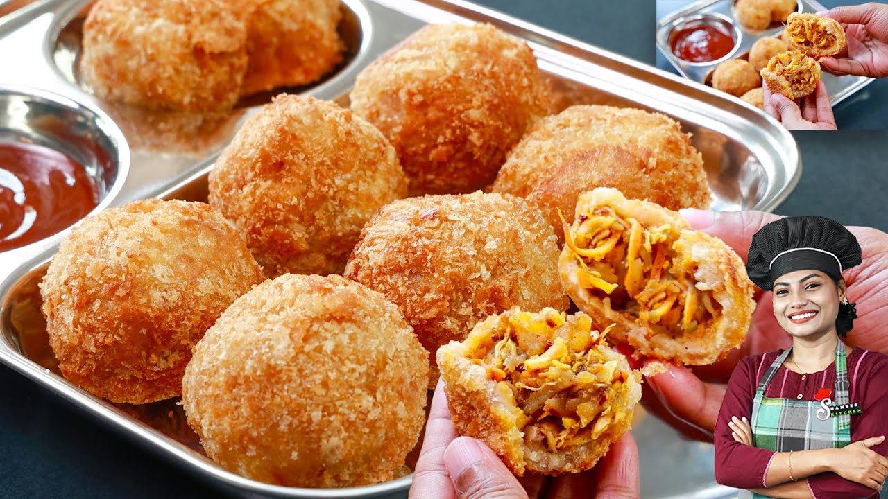 നോമ്പുതുറക്ക് ഉണ്ടാക്കാൻ പറ്റിയ ഏറ്റവും രുചിയും എളുപ്പവുമുള്ള Easy Snack💯👌/ Chicken Bread Ball