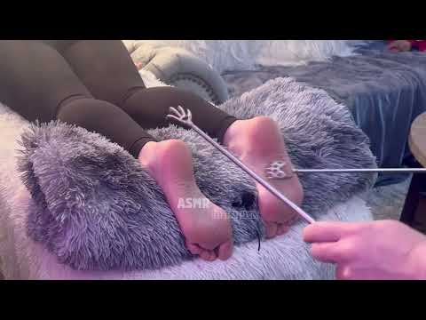 ASMR Soothing Foot Tickle With Tickling Tools Sneak Peek