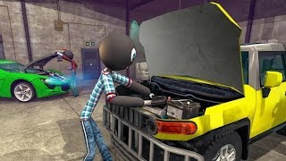 Stickman Car Garage Repair Shop Android Gameplay screenshot 2